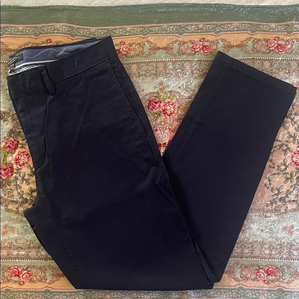Banana Republic|Men's Navy Blue Fulton Chino Pants|32x30|EUC